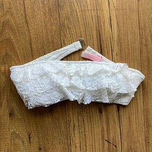 Victoria’s Secret ruffle bandeau bikini top